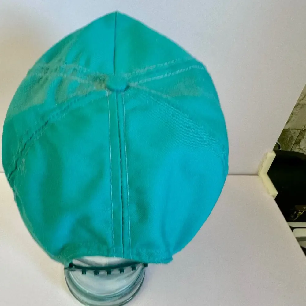 Ray Steven's Vintage 80s 90s turquoise snap back trucker hat‎ one size